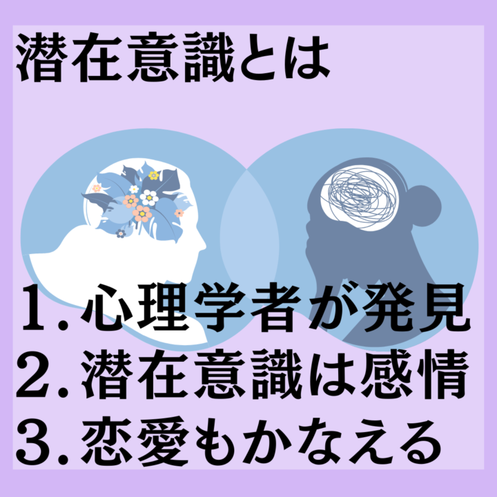 潜在意識とは 心理学者が発見 潜在意識は感情 恋愛もかなえる