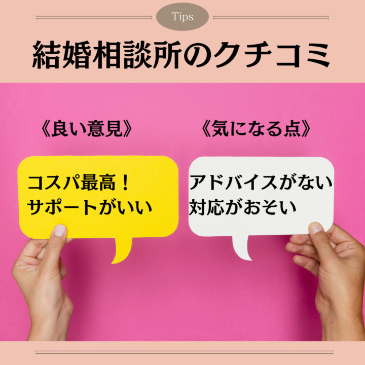 ３．時間がない 　　何もしなくても 　　毎月6人紹介される 《良い意見》コスパ最高！ サポートがいい 《気になる点》アドバイスがない対応がおそい